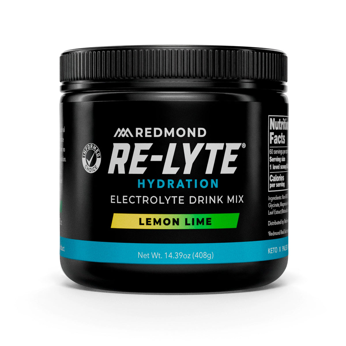 Redmond Re-Lyte Hydration Lemon Lime 60 servings